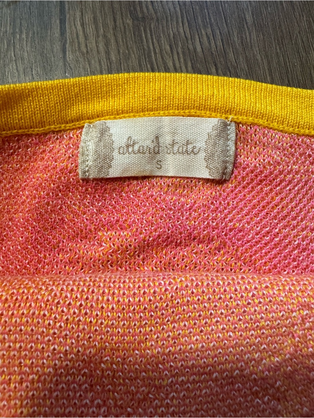 Altar'd State Women’s Floral Knitted Halter Dress Size Small Yellow Pink - Picture 3 of 6
